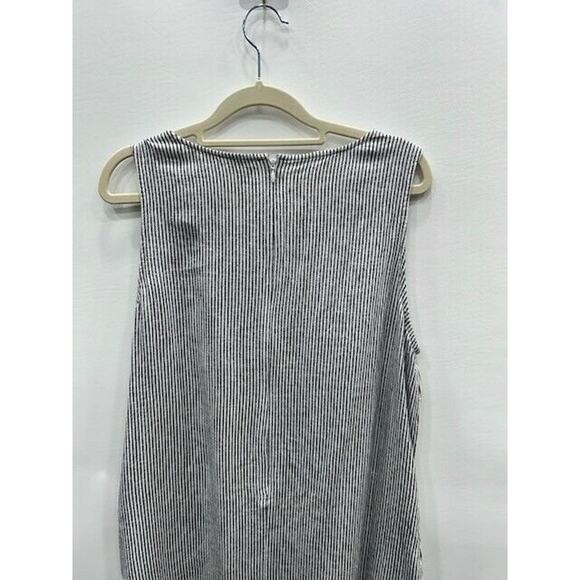 J.Crew Womens Striped Shift Dress Sleeveless Crew Neck Linen Blend Size 10 NWT - Picture 4 of 11